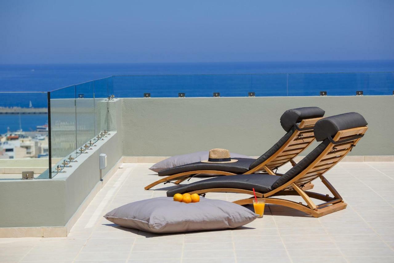 Stelios Penthouse Apartment Rethymnon Exterior foto